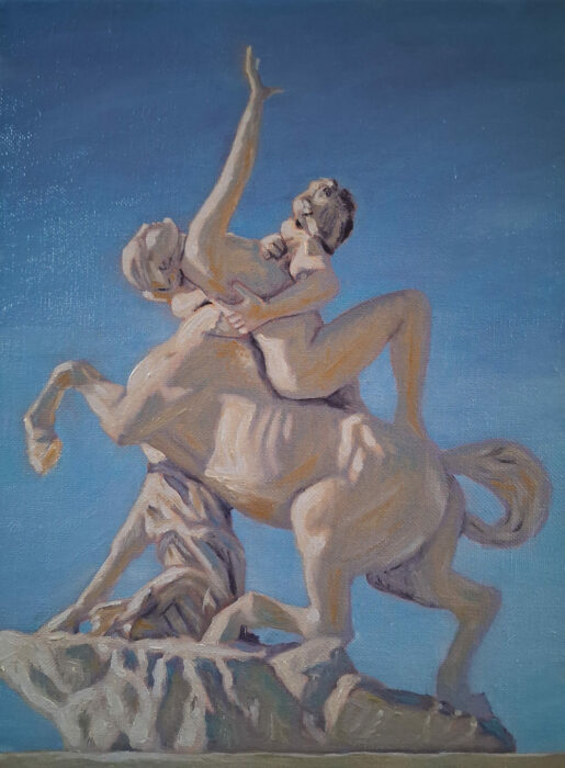 LE CENTAURE NESSUS ENLEVANT DEJANIRE, JARDIN DES TUILERIES, PARIS_ 24x33cm_2026