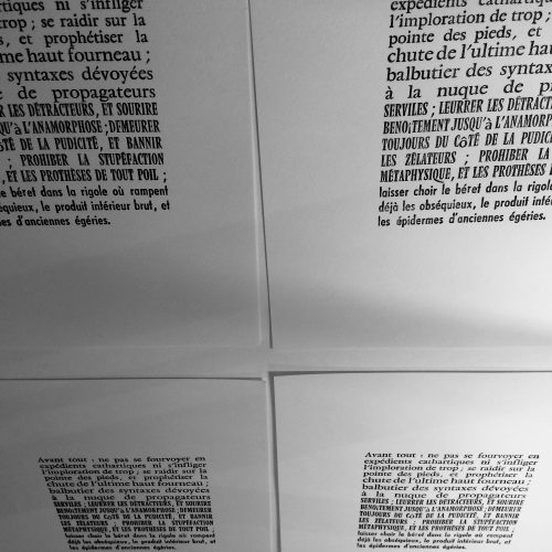 2018_livre_d_artiste_2000px_10 Olivier Moulard, réalisation d'un livre d'artiste, 24 poèmes imprimés et illustrés, typographie et lithographie polyester.