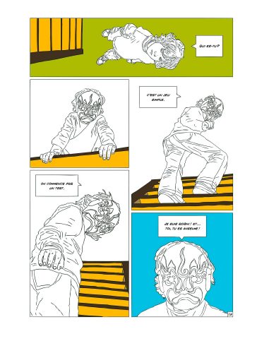 QEDA_2000px-p_13 Qu'est devenu Anselme ? un livre d'Olivier Moulard, une fable graphique publiée aux éditions le lion qui parle.