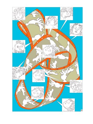 QEDA_2000px-p_34 Qu'est devenu Anselme ? un livre d'Olivier Moulard, une fable graphique publiée aux éditions le lion qui parle.